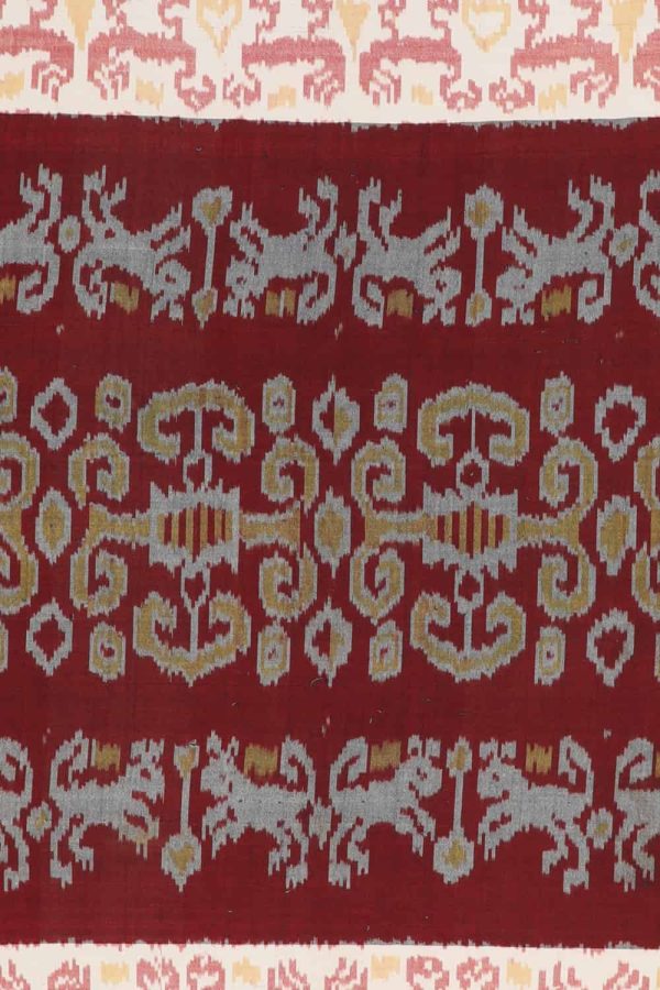 Vintage Indonesian Sumbawa Handwoven Ikkat Textile - Wall Hanging