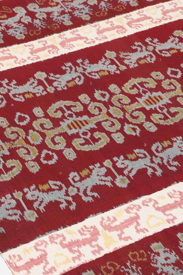 Vintage Indonesian Sumbawa Handwoven Ikkat Textile - Wall Hanging
