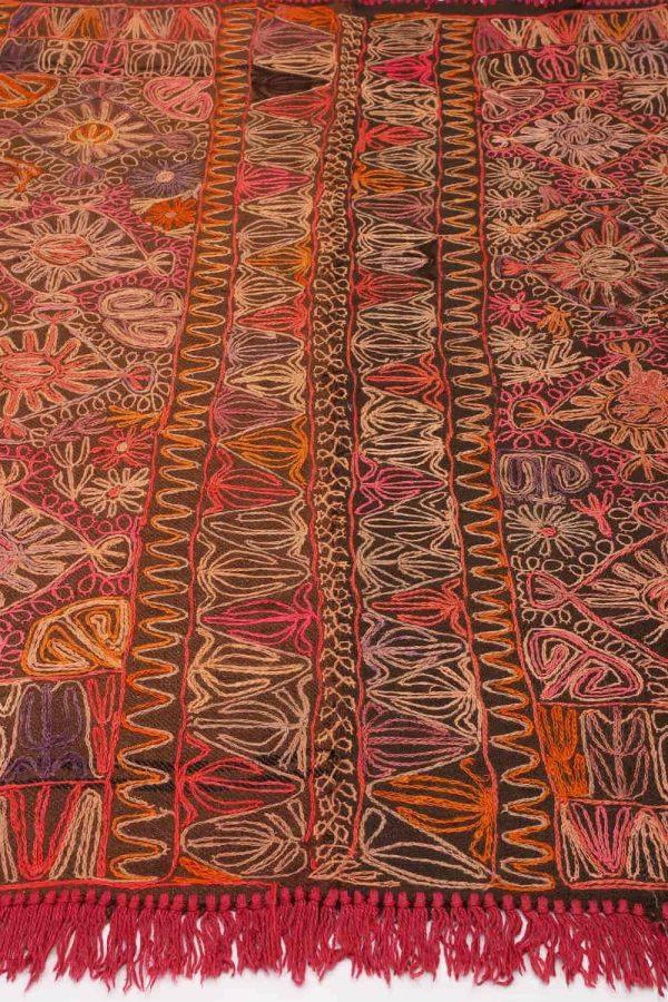 Iraq Textile Vintage Iraq Hand Embroidered Rasht Textile | Antique Persian Textiles ...