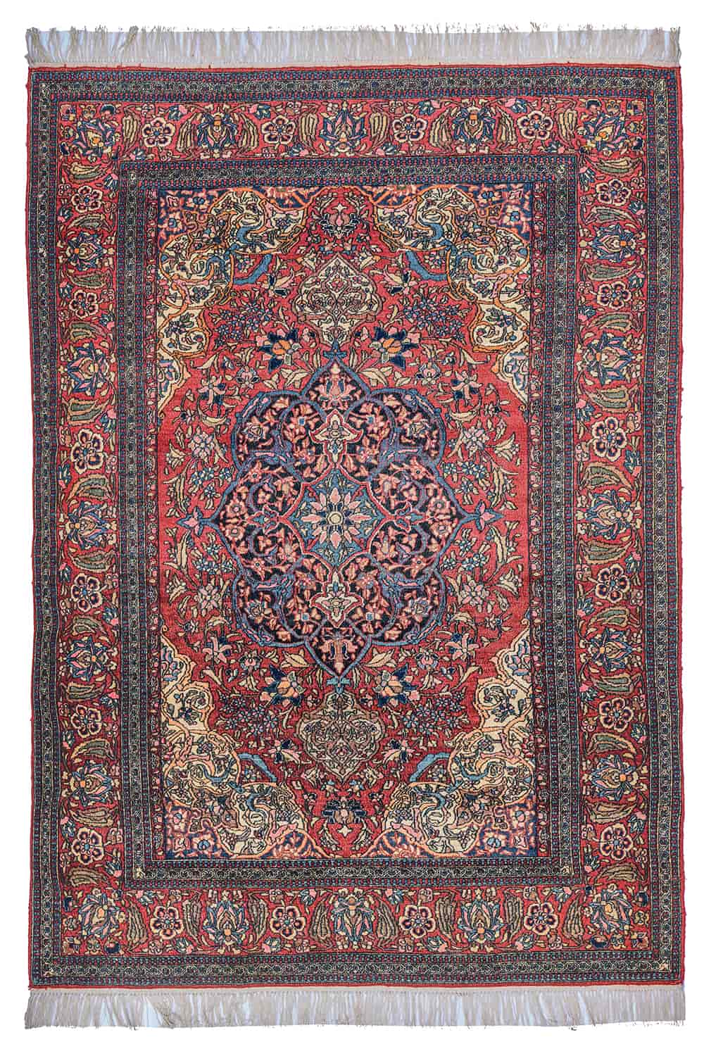 Antique Persian Isfahan – Floral Geometry