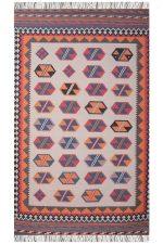 Kazak Inspired Flatweave Rug - Quadilateral