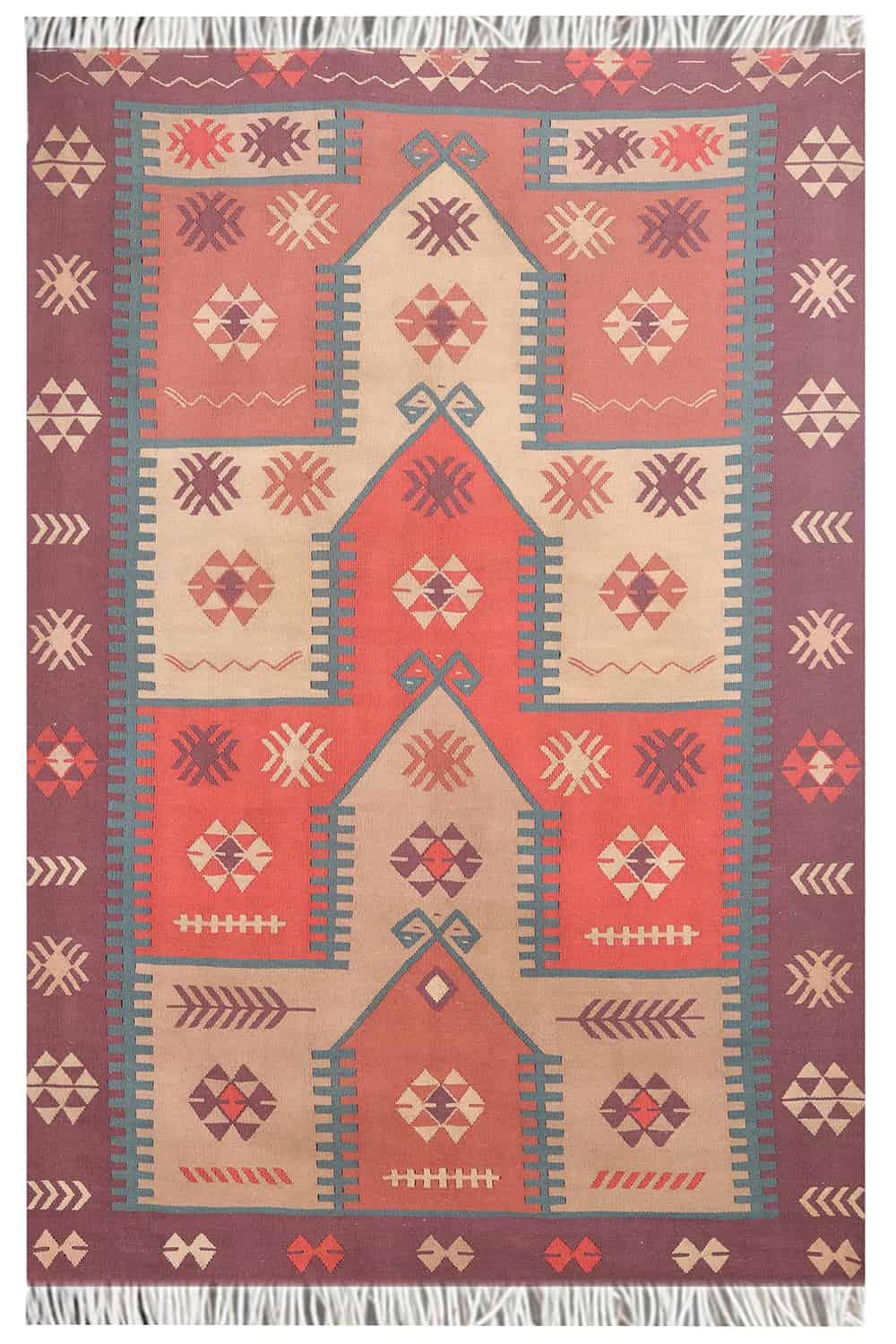 Kazak Kilim – Prayer Design Slit Weave