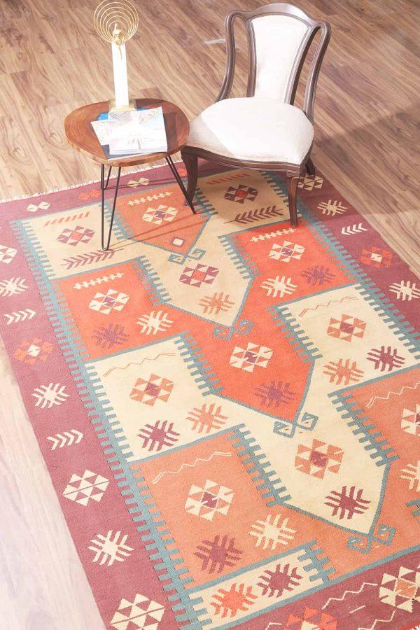 Kazak Kilim - Prayer Design Slit Weave