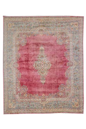 Persian Laver Kerman Aubusson - Light Madder