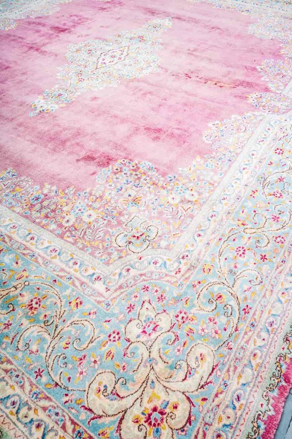 Persian Laver Kerman Aubusson - Light Madder