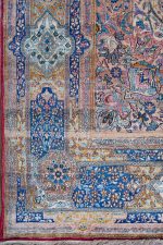 Antique Laver Kerman - Detailed Floral