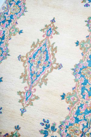Beige and Pale Pink handcrafted Antique Persian Carpets made from Wool by Carpet Cellar