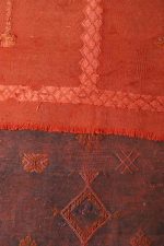 Moroccan Silk Kilim - Red Orange