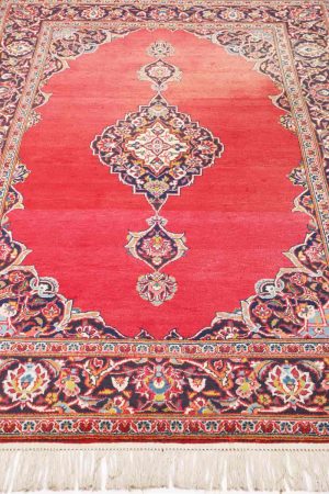 Red and handcrafted Vintage Carpets made from Wool by Carpet Cellar