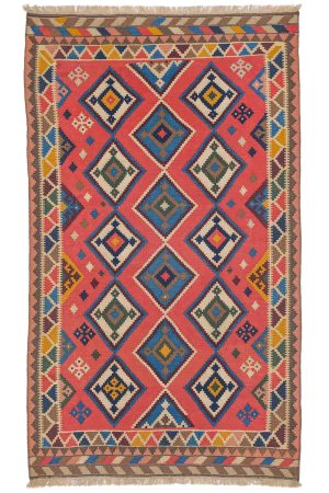 Vintage Quashgai Shiraz Kilim - Multicolor