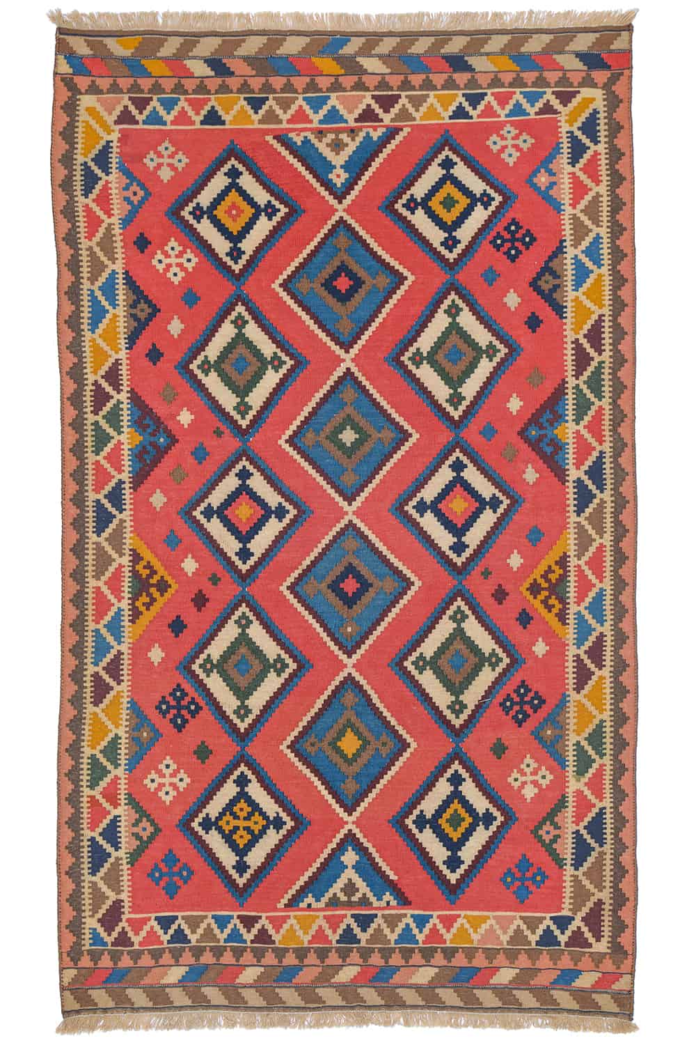 Vintage Quashgai Shiraz Kilim – Multicolor