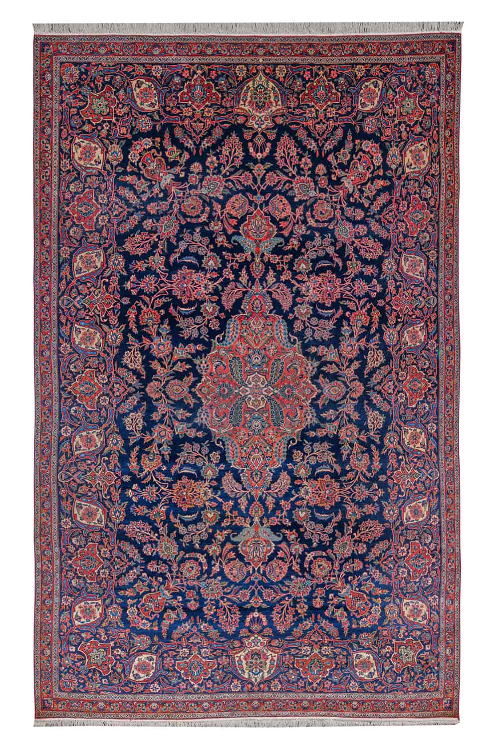 Antique Royal Kurk Kashan – Niche Blossoms