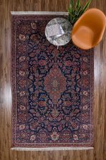 Antique Royal Kurk Kashan - Niche Blossoms