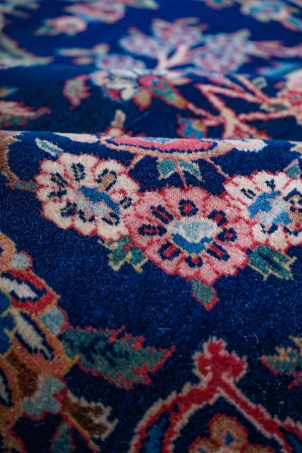 Antique Royal Kurk Kashan - Niche Blossoms