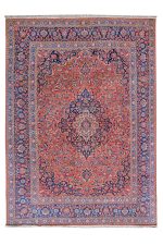 Antique Royal Kurk Kashan - Scrolling Vines