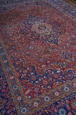 Antique Royal Kurk Kashan - Scrolling Vines