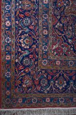 Antique Royal Kurk Kashan - Scrolling Vines