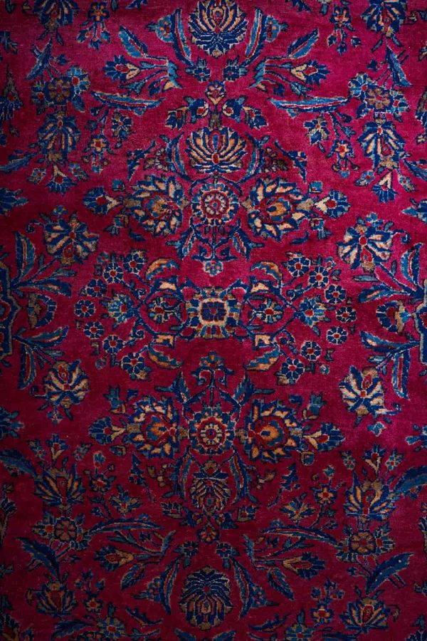 Antique Saroukh Kashan - Brilliant Guldasta