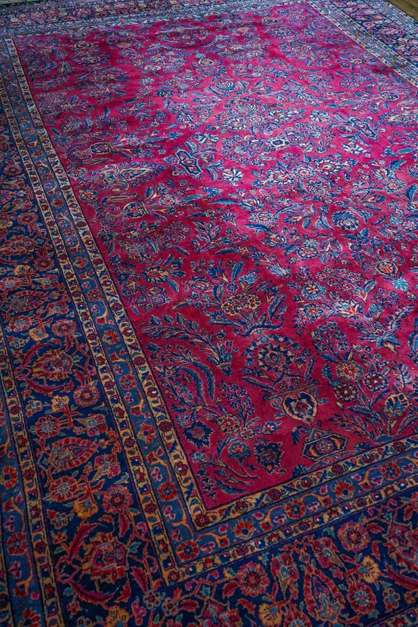 Antique Saroukh Kashan - Brilliant Guldasta