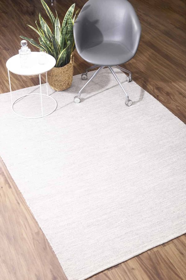 Scandinavian Inspired Flatweave - Light Grey