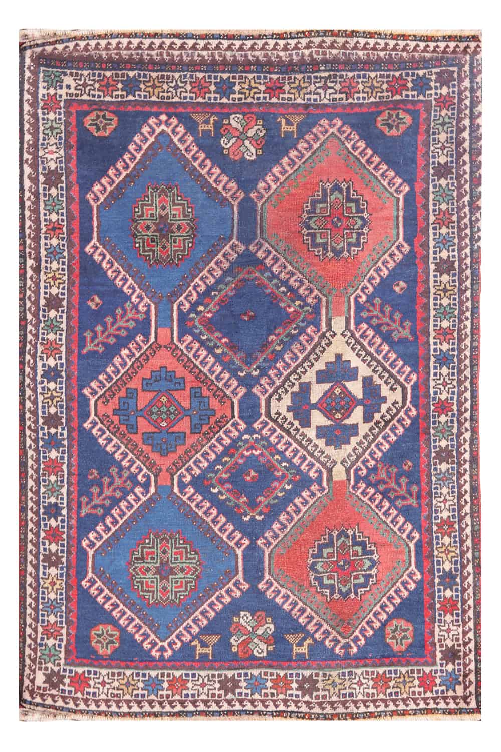 Antique Shiraz Afshar – Crosses and Diamonds