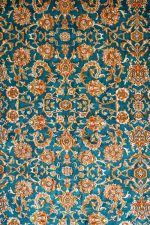 Superfine Silk On Silk - Teal Green Lotus