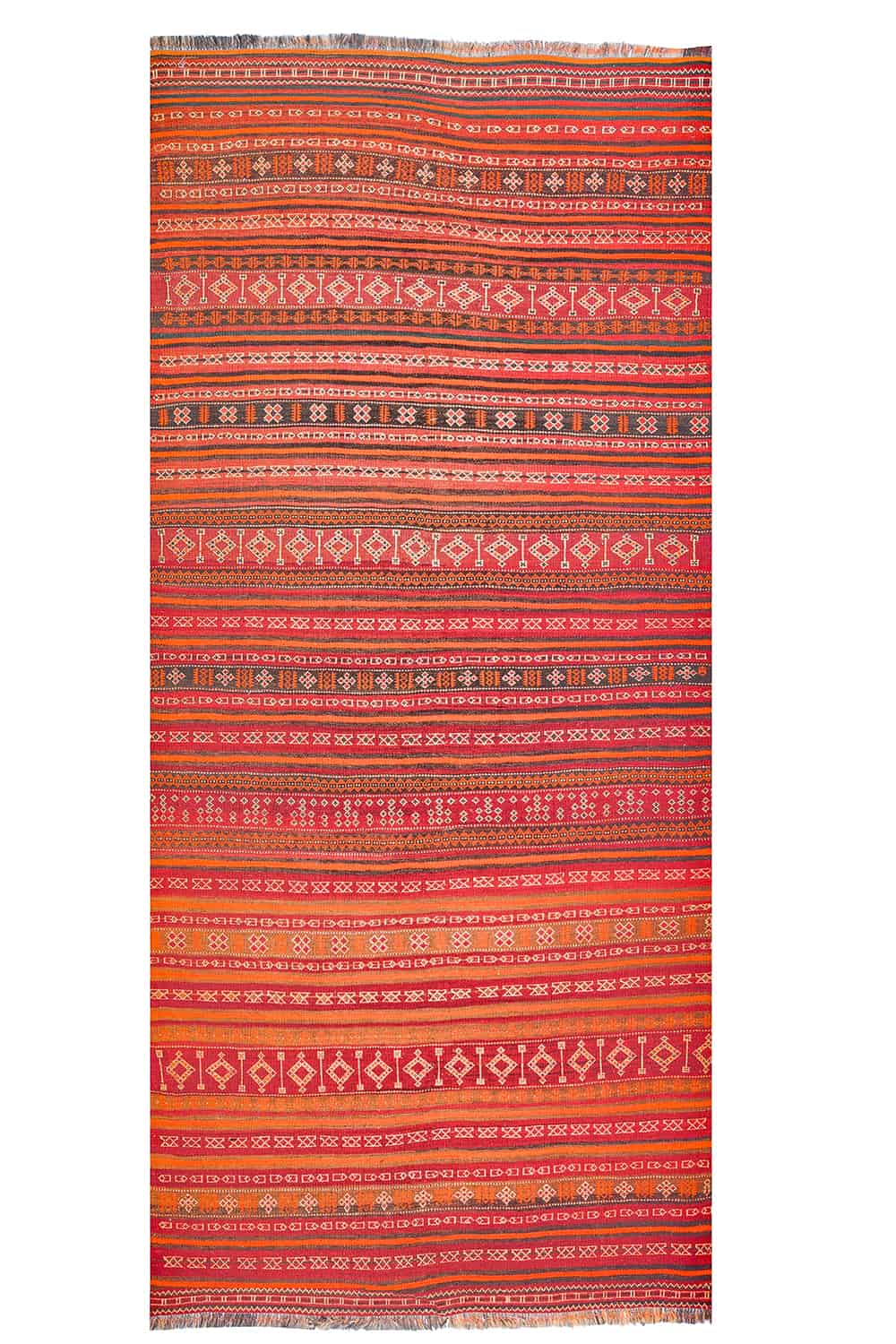 Vintage Tribal Balouch Kilim – Burnt Sienna