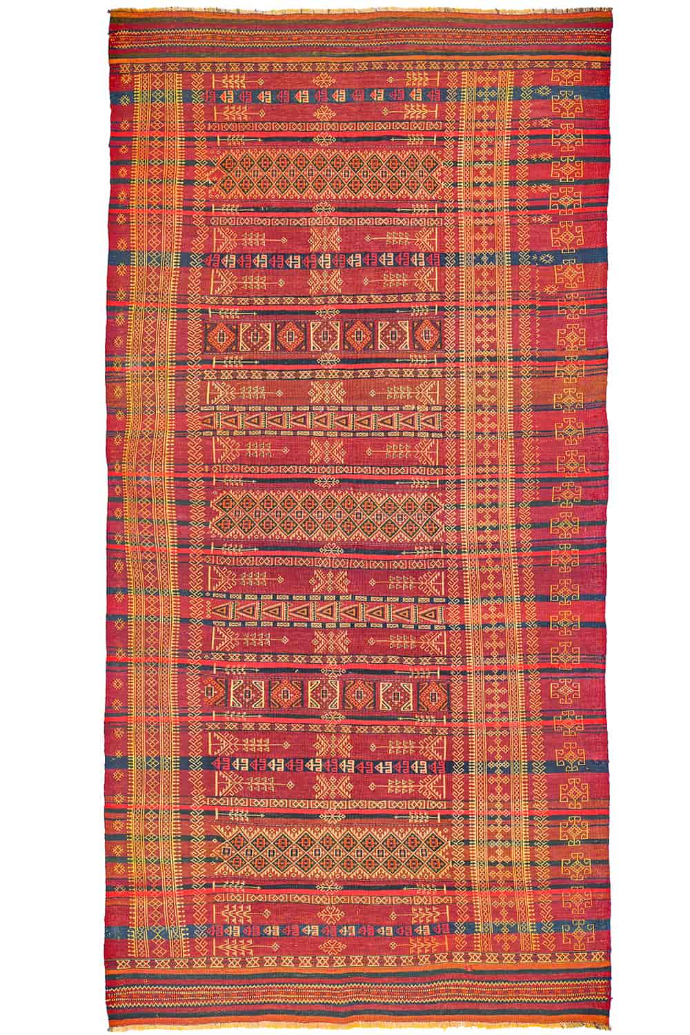 Tribal Balouch Kilim – Red Mustard