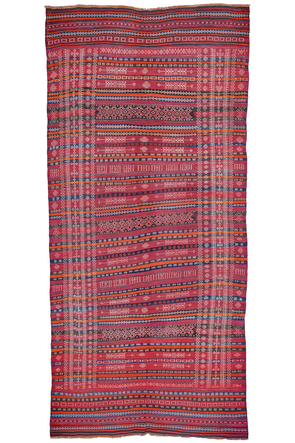 Vintage Tribal Balouch Kilim – Signature Red