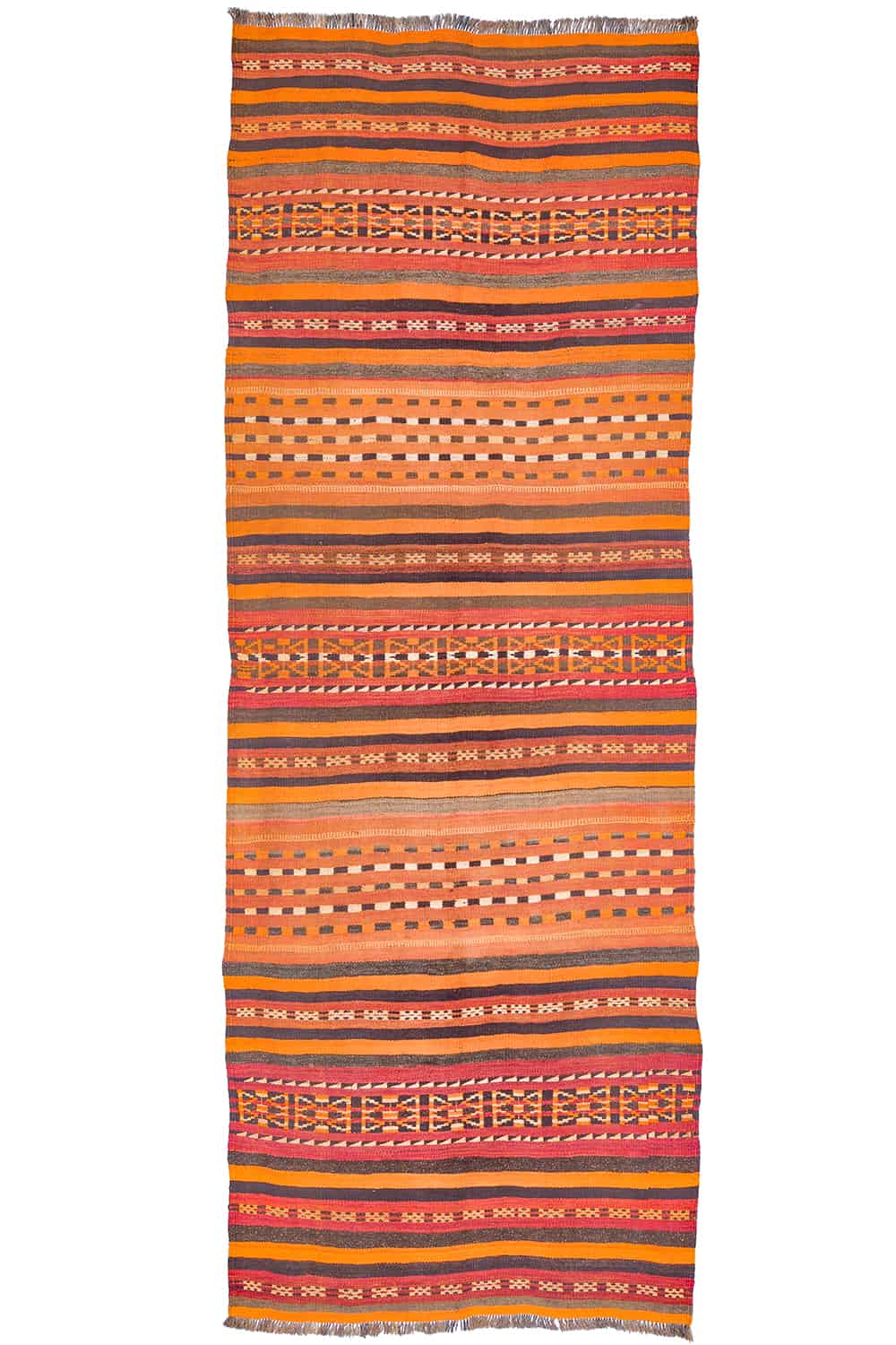 Tribal Balouch Kilim Flat Weave – Sunset Tones