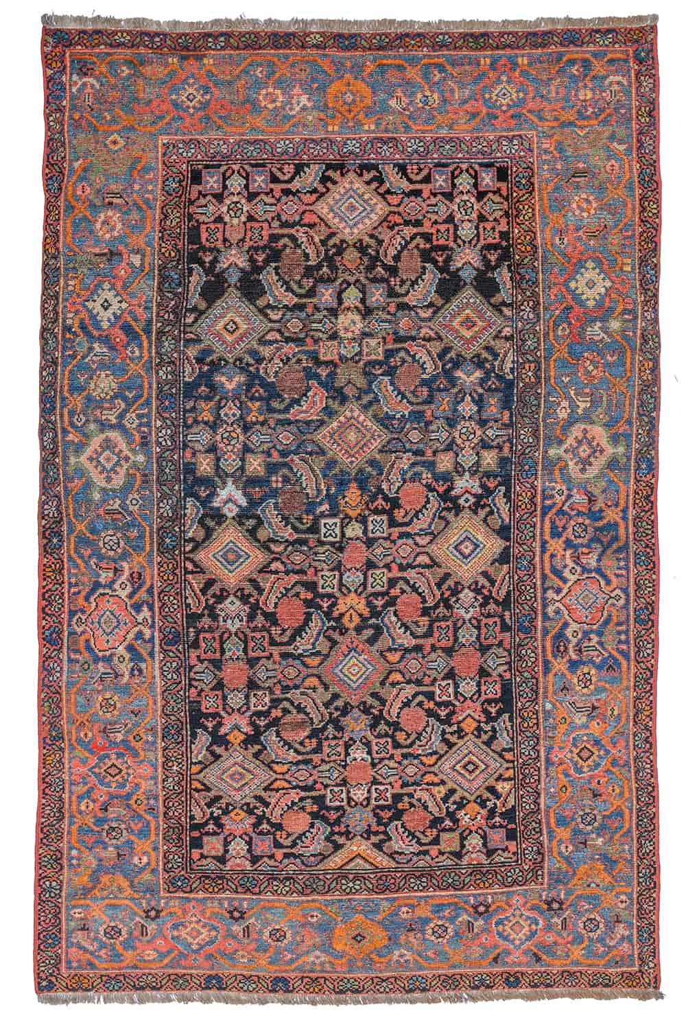 Vintage Tribal Hamadan – Orange Abrash