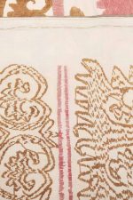 Vintage Tribal Uzbek Suzani Hand Embroidered Textile - Entrance