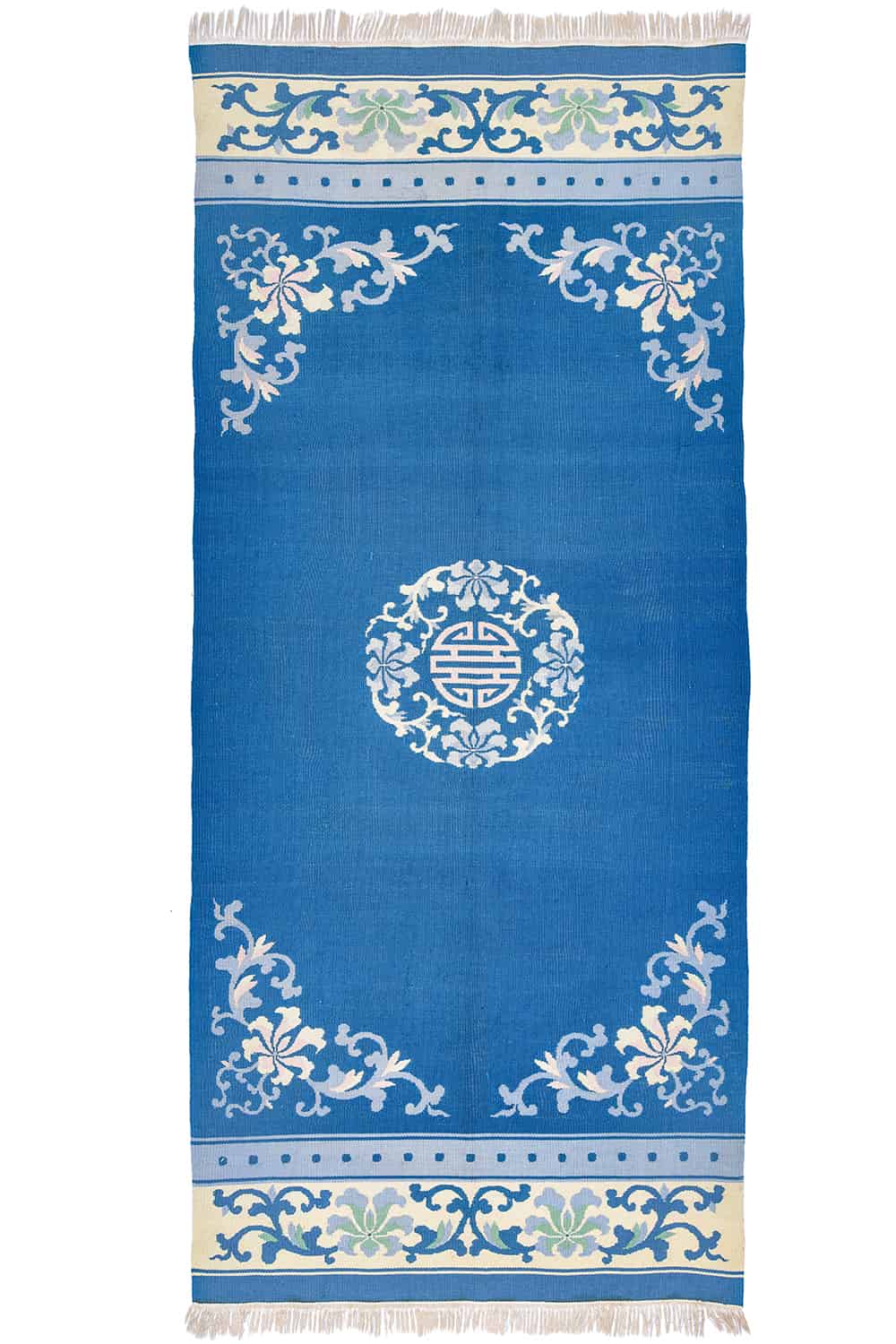 Tribal Xinjiang Kilim Runner – Aqua