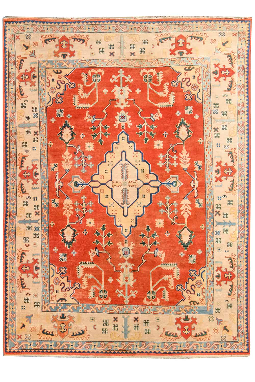 Turkish Kazak – Orange and Gold