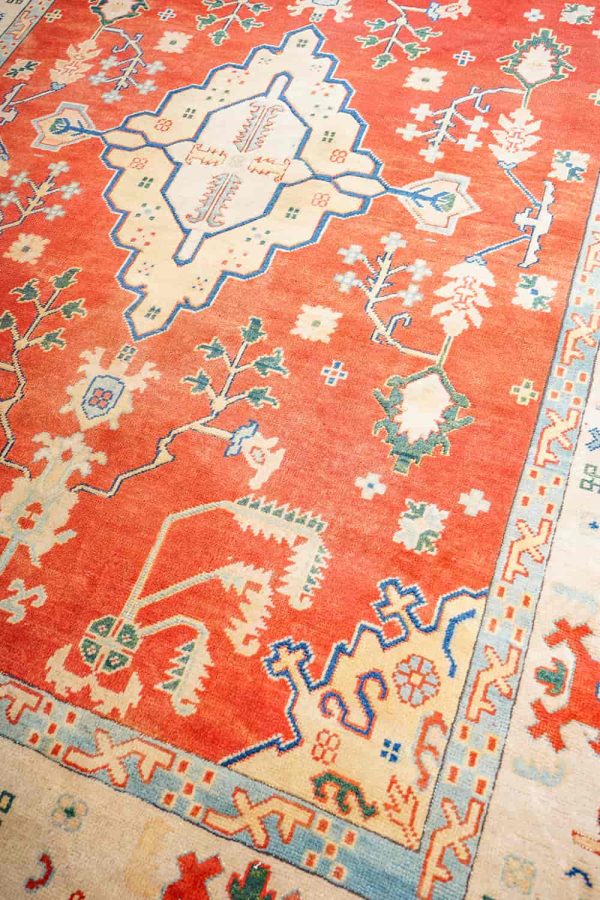 Turkish Kazak - Orange and Gold