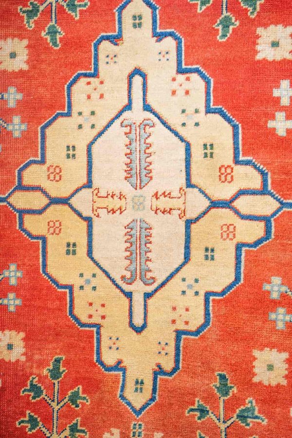 Turkish Kazak - Orange and Gold