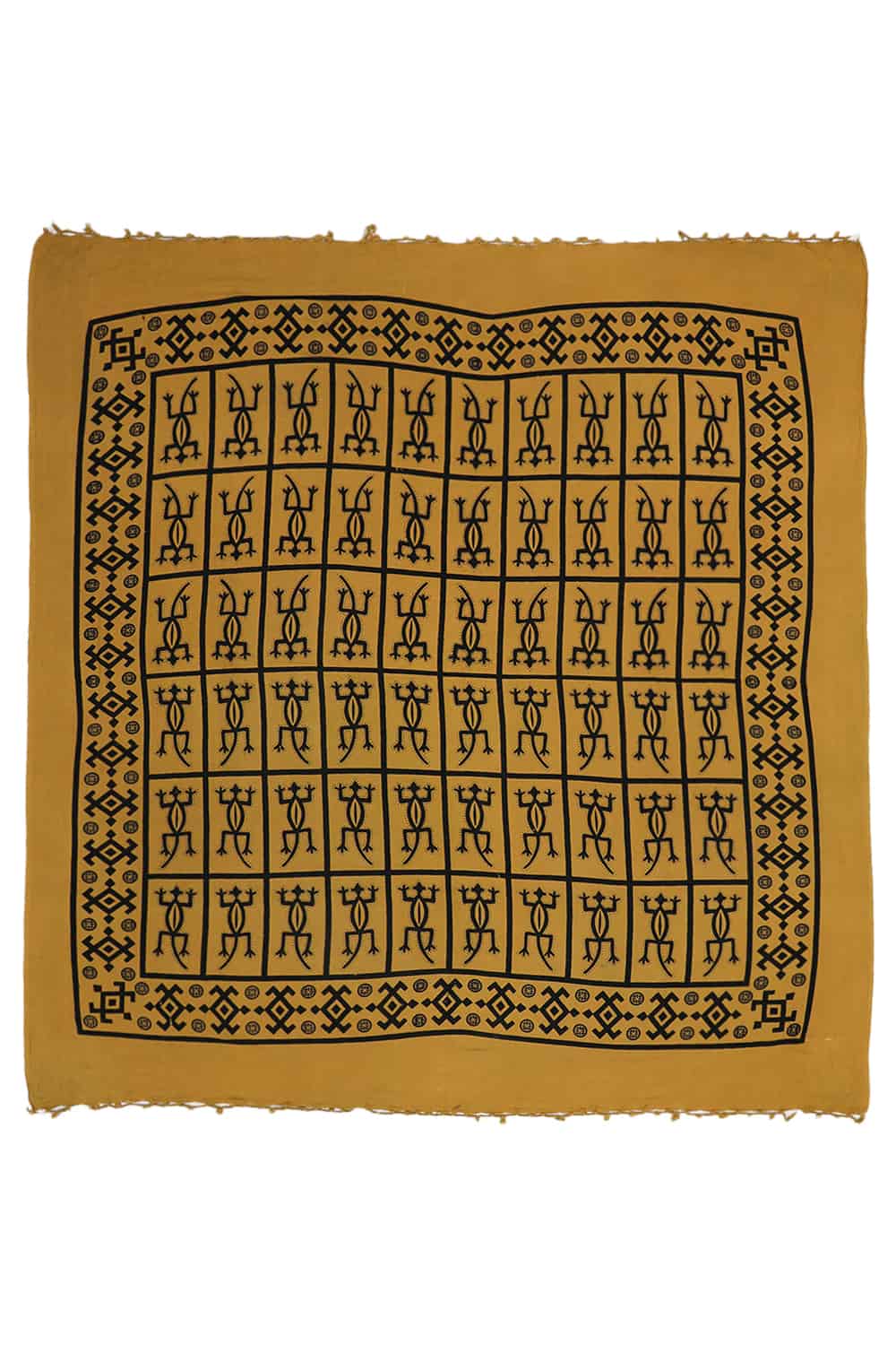 Vintage African Lizard Textile