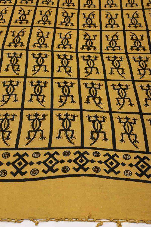 Vintage African Lizard Textile