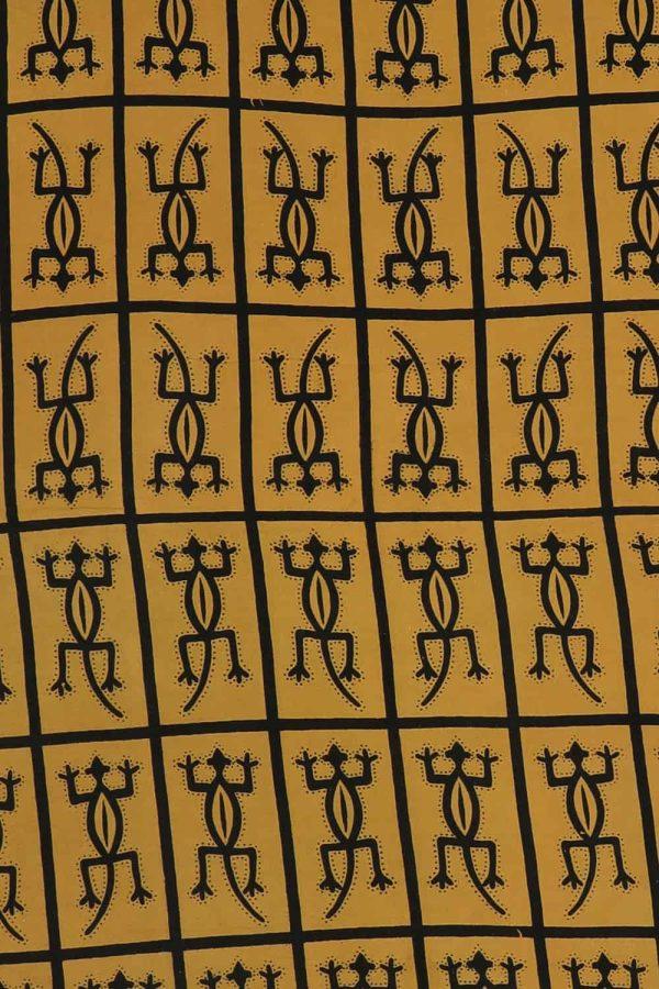 Vintage African Lizard Textile