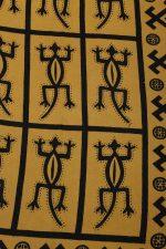 Vintage African Lizard Textile