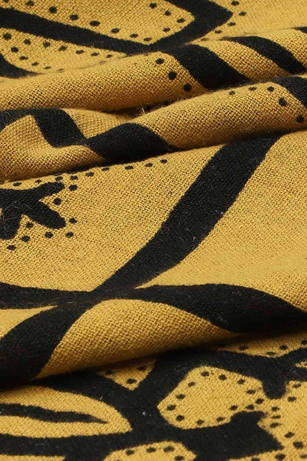 Vintage African Lizard Textile