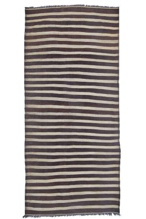 Vintage Bamiyani Kilim - Brown and Beige