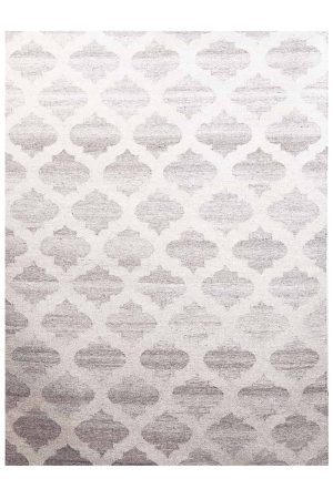 Woollen Flatweave - Ivory Lattice