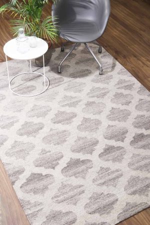 Grey and Light Grey handcrafted Flatweave Rugs made from Wool by Carpet Cellar