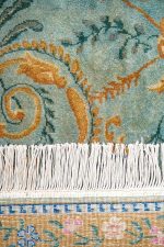Antique Agra Jail William Moris - Teal Green