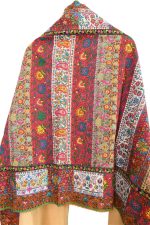 Antique Suzani Jamawar Shawl - Floral Paisley
