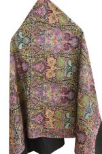 Antique Suzani Jamawar Shawl - Lotus
