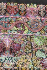 Antique Suzani Jamawar Shawl - Lotus
