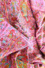 Antique Suzani Jamawar Shawl - Paisley Pink