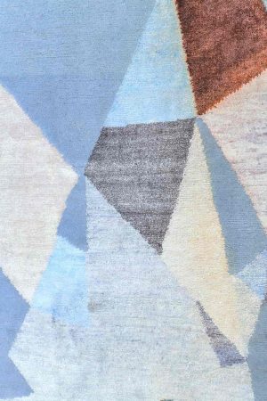 Blue and Blue Grey handcrafted Modern Carpets made from Wool by Carpet Cellar